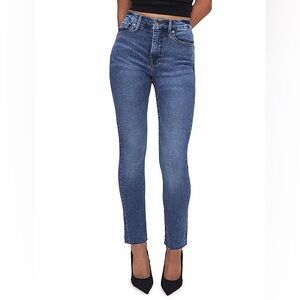 Good American Good Legs Denim Jeans Size 4/27 Skinny Slim Distressed High Rise